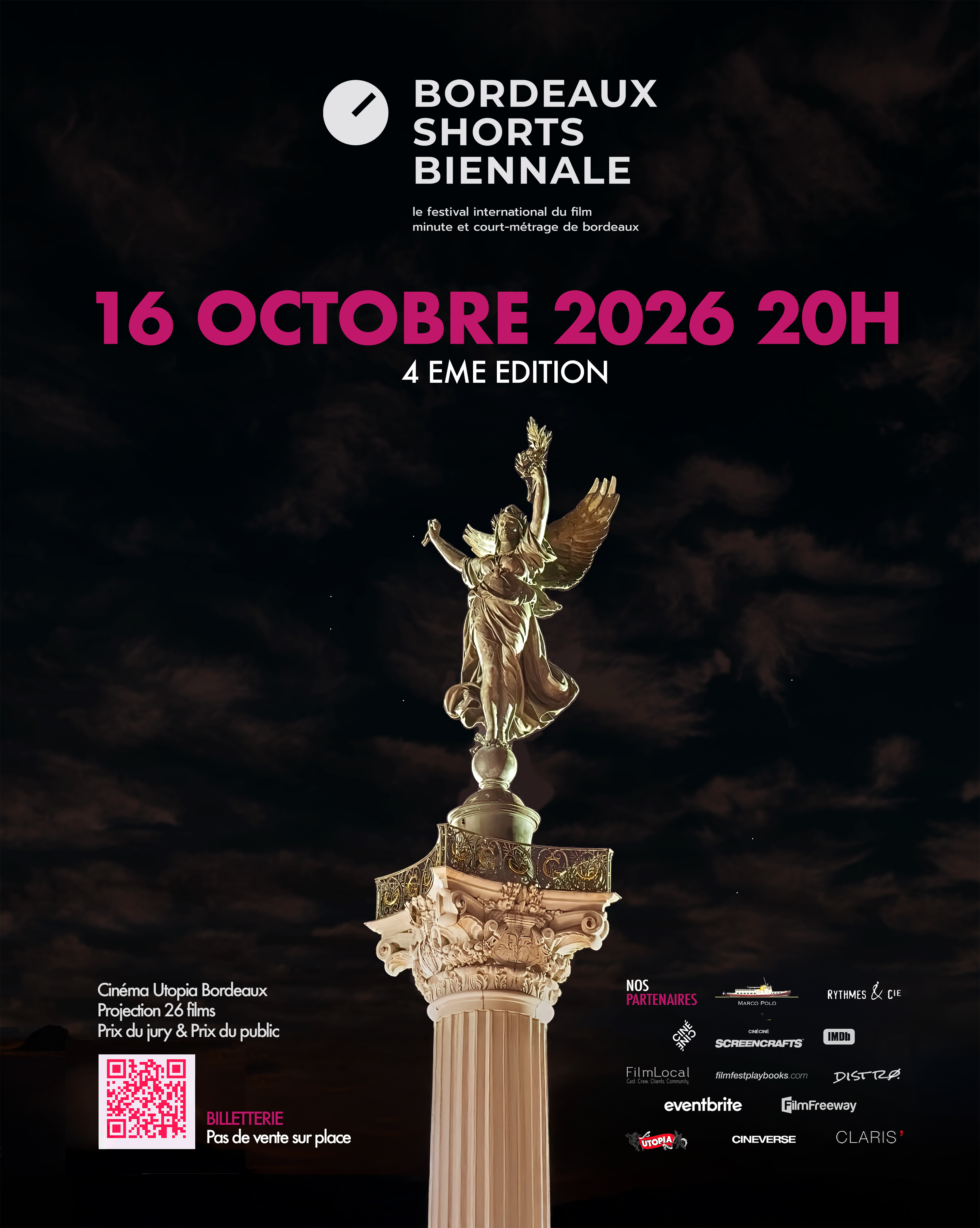 Affiche Bordeaux Shorts Biennale 2024